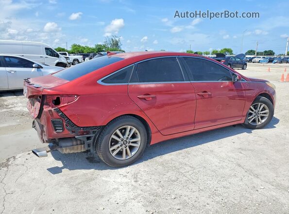 5NPE24AF3GH415885 2016 HYUNDAI SONATA Red Հետևի աջ