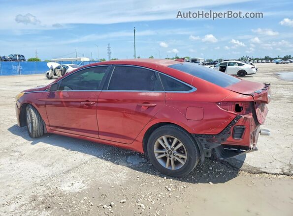 5NPE24AF3GH415885 2016 HYUNDAI SONATA Red Հետևի ձախ