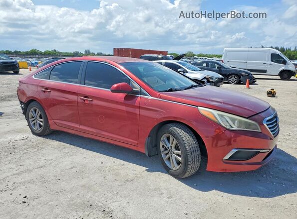 5NPE24AF3GH415885 2016 HYUNDAI SONATA Red Առջևի աջ