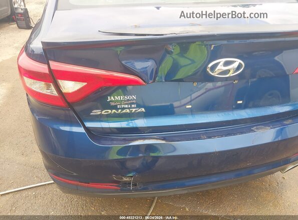 5NPE24AF3GH431102 2016 HYUNDAI SONATA Blue Widok z przodu