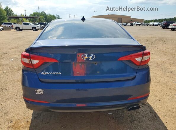 5NPE24AF3HH438634 2017 HYUNDAI SONATA Синий Вид сзади