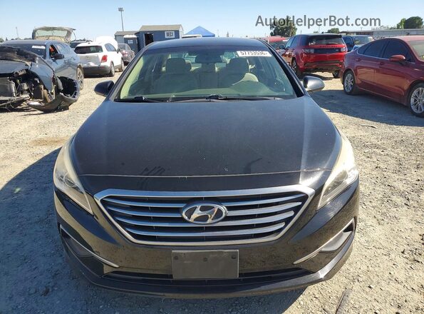 5NPE24AF3HH472797 2017 HYUNDAI SONATA Black წინა ხედი