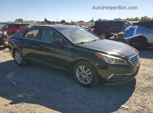 5NPE24AF3HH472797 2017 HYUNDAI SONATA Black წინა მარჯვენა
