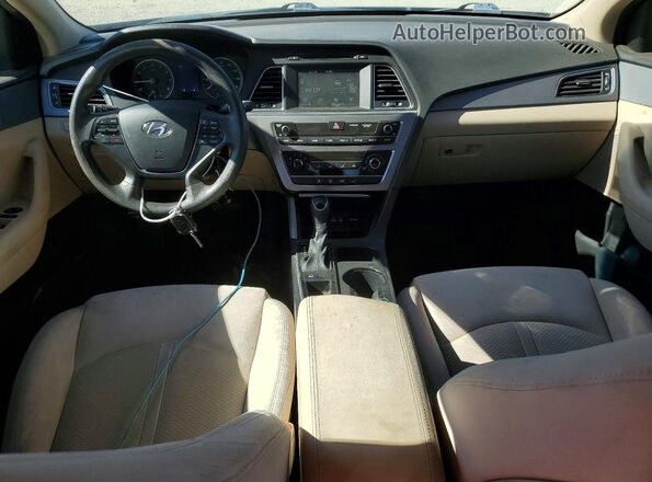5NPE24AF3HH472797 2017 HYUNDAI SONATA Black წინა პანელის ხედი