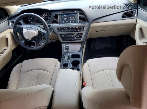 5NPE24AF3HH473691 2017 HYUNDAI SONATA Brown Dashboard view