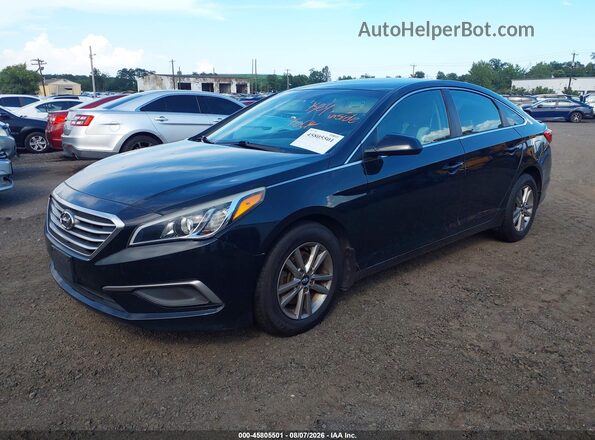 5NPE24AF3HH499336 2017 HYUNDAI SONATA Black Передня ліва чверть