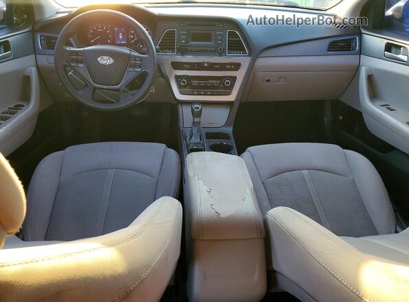 5NPE24AF3HH511095 2017 HYUNDAI SONATA Silver წინა პანელის ხედი