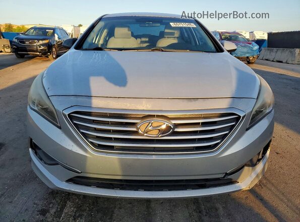5NPE24AF3HH511095 2017 HYUNDAI SONATA Silver წინა ხედი