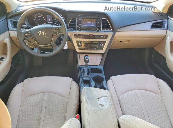 5NPE24AF3HH543187 2017 HYUNDAI SONATA Blue Dashboard view