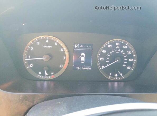 5NPE24AF3HH543187 2017 HYUNDAI SONATA Blue Instrument cluster view