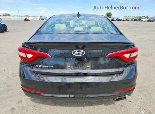 5NPE24AF3HH563570 2017 HYUNDAI SONATA Black Widok z tyłu