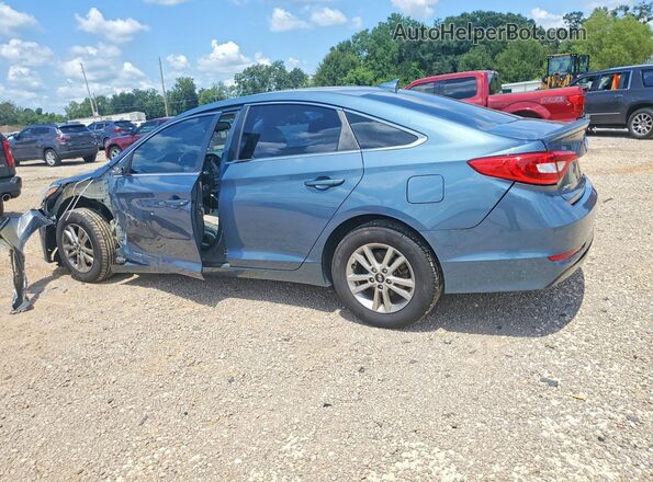 5NPE24AF3HH594835 2017 HYUNDAI SONATA Blue Задня ліва чверть