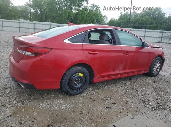 5NPE24AF3JH602180 2018 HYUNDAI SONATA Red Հետևի աջ