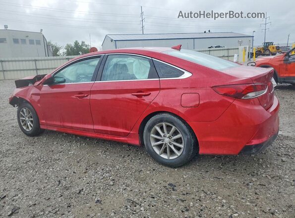 5NPE24AF3JH602180 2018 HYUNDAI SONATA Red Հետևի ձախ