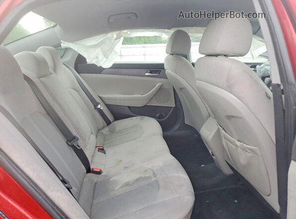 5NPE24AF3JH602180 2018 HYUNDAI SONATA Red Հետևի նստատեղերի տեսք