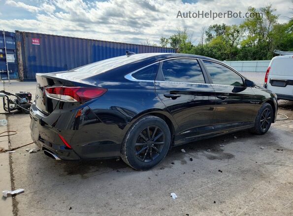 5NPE24AF3JH611820 2018 HYUNDAI SONATA Black Tył prawy