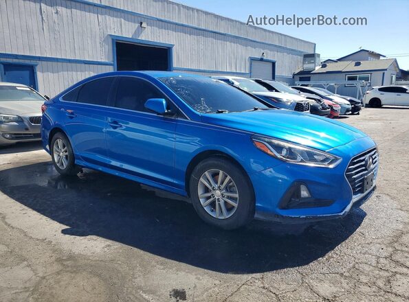 5NPE24AF3JH614894 2018 HYUNDAI SONATA Blue Առջևի աջ