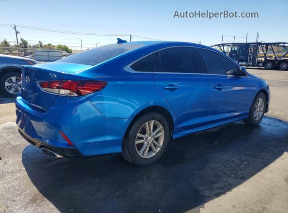 5NPE24AF3JH614894 2018 HYUNDAI SONATA Blue Հետևի աջ