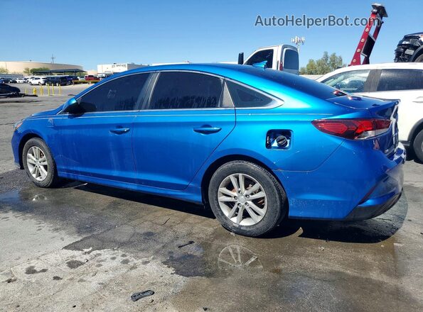 5NPE24AF3JH614894 2018 HYUNDAI SONATA Blue Հետևի ձախ