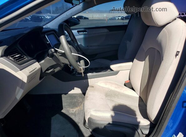 5NPE24AF3JH614894 2018 HYUNDAI SONATA Blue Սալոնի դիմացի տեսք