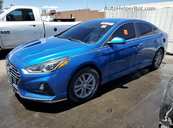 5NPE24AF3JH614894 2018 HYUNDAI SONATA Blue 