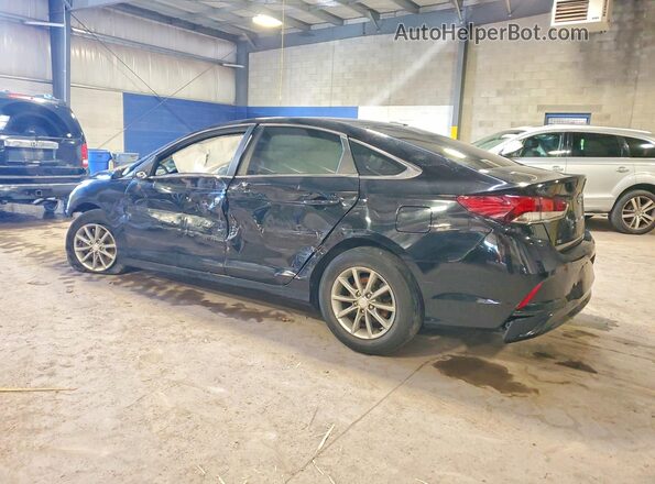 5NPE24AF3JH634529 2018 HYUNDAI SONATA Charcoal Trasero izquierdo
