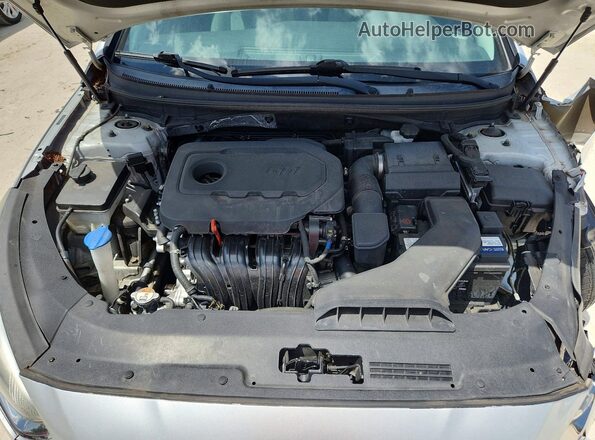 5NPE24AF3JH701193 2018 HYUNDAI SONATA Серебряный Вид задней части салона