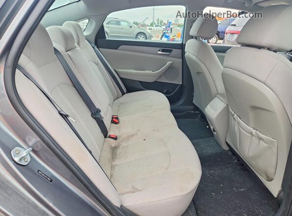 5NPE24AF3JH723968 2018 HYUNDAI SONATA Gray Вид задніх сидінь