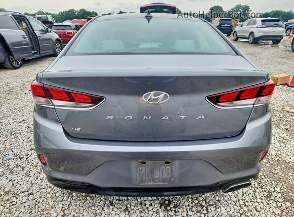 5NPE24AF3JH723968 2018 HYUNDAI SONATA Gray Вид ззаду