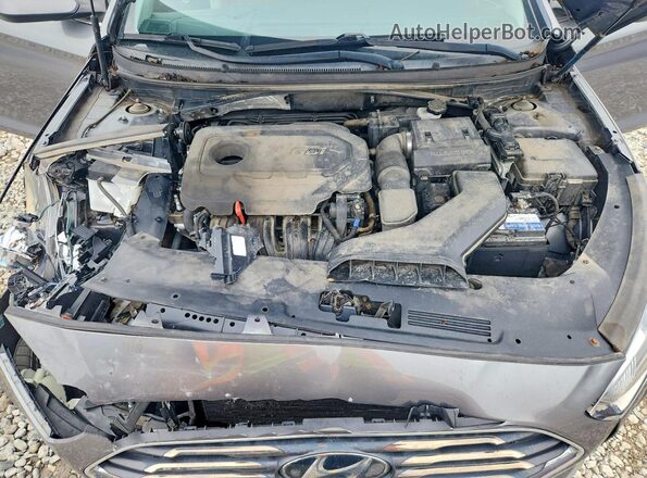 5NPE24AF3JH723968 2018 HYUNDAI SONATA Gray Вид задньої частини салону