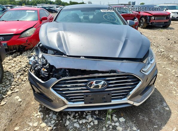 5NPE24AF3JH723968 2018 HYUNDAI SONATA Gray Вид спереду