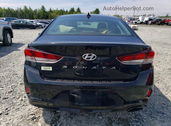 5NPE24AF3KH737631 2019 HYUNDAI SONATA Black Widok z tyłu