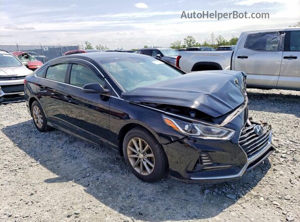 5NPE24AF3KH737631 2019 HYUNDAI SONATA Black Przód prawy