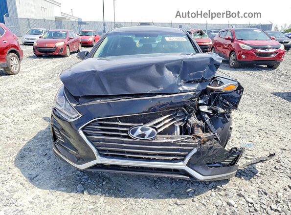 5NPE24AF3KH737631 2019 HYUNDAI SONATA Black Widok z przodu