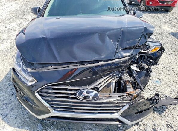 5NPE24AF3KH737631 2019 HYUNDAI SONATA Black Widok wnętrza z tyłu
