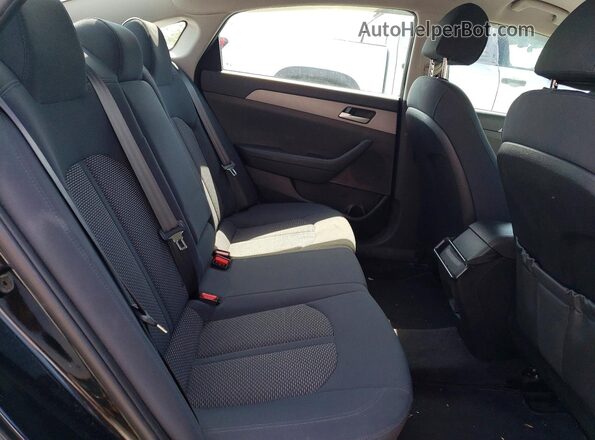 5NPE24AF3KH737631 2019 HYUNDAI SONATA Black Widok tylnych siedzeń