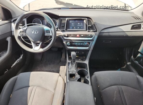 5NPE24AF3KH751724 2019 HYUNDAI SONATA White წინა პანელის ხედი