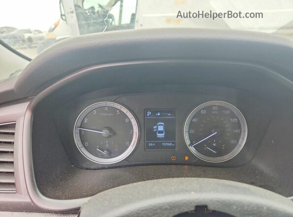 5NPE24AF3KH762092 2019 HYUNDAI SONATA Gray Instrument cluster view