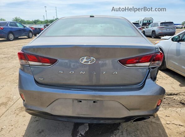 5NPE24AF3KH762092 2019 HYUNDAI SONATA Gray Rear view