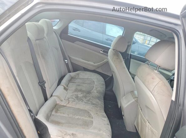 5NPE24AF3KH785484 2019 HYUNDAI SONATA Gray Widok tylnych siedzeń