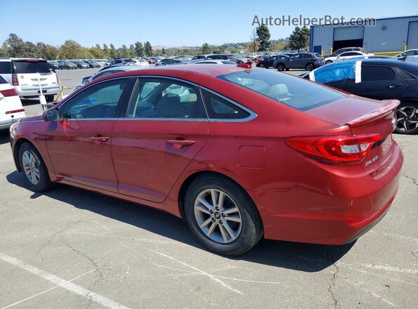 5NPE24AF4GH346253 2016 HYUNDAI SONATA Red Tył lewy