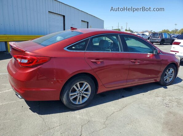5NPE24AF4GH346253 2016 HYUNDAI SONATA Red Tył prawy