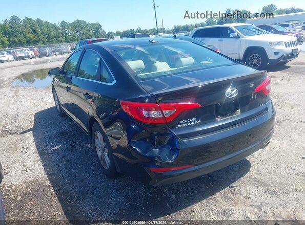 5NPE24AF4GH346527 2016 HYUNDAI SONATA Black Դիմացի տեսք