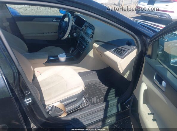 5NPE24AF4GH346527 2016 HYUNDAI SONATA Black Սալոնի դիմացի տեսք