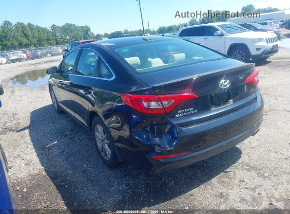 5NPE24AF4GH346527 2016 HYUNDAI SONATA Black Հետևի ձախ