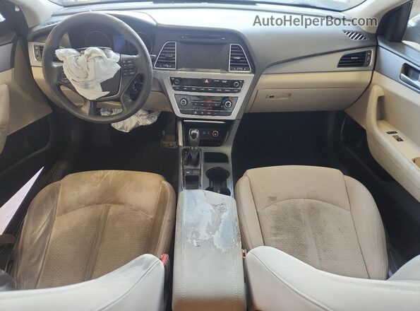 5NPE24AF4GH347287 2016 HYUNDAI SONATA Brown Dashboard view