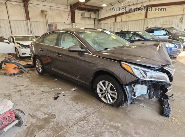5NPE24AF4GH347287 2016 HYUNDAI SONATA Brown Front right