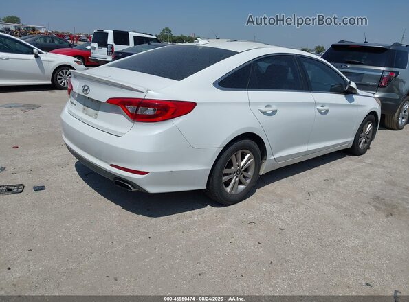 5NPE24AF4GH366373 2016 HYUNDAI SONATA White Задня права чверть