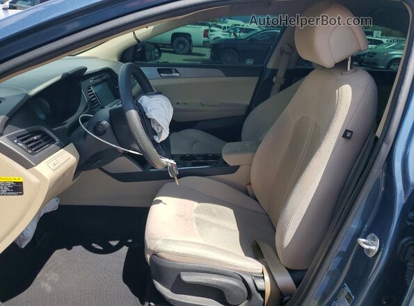 5NPE24AF4GH383061 2016 HYUNDAI SONATA Blue Widok wnętrza z przodu