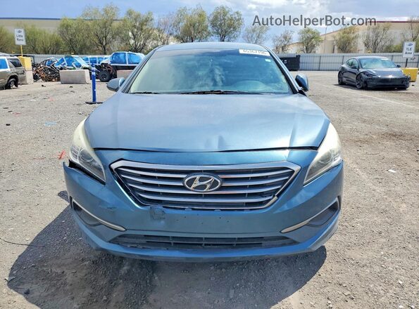 5NPE24AF4GH383061 2016 HYUNDAI SONATA Blue Widok z przodu